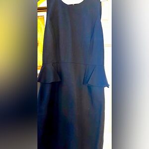 Kate Spade Black Sleeveless Peplum Dress